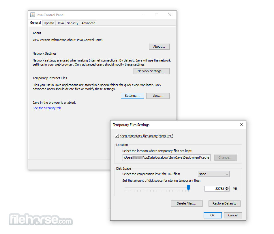 Java JRE 8 Update 501 (32-bit) 畫面截圖 2