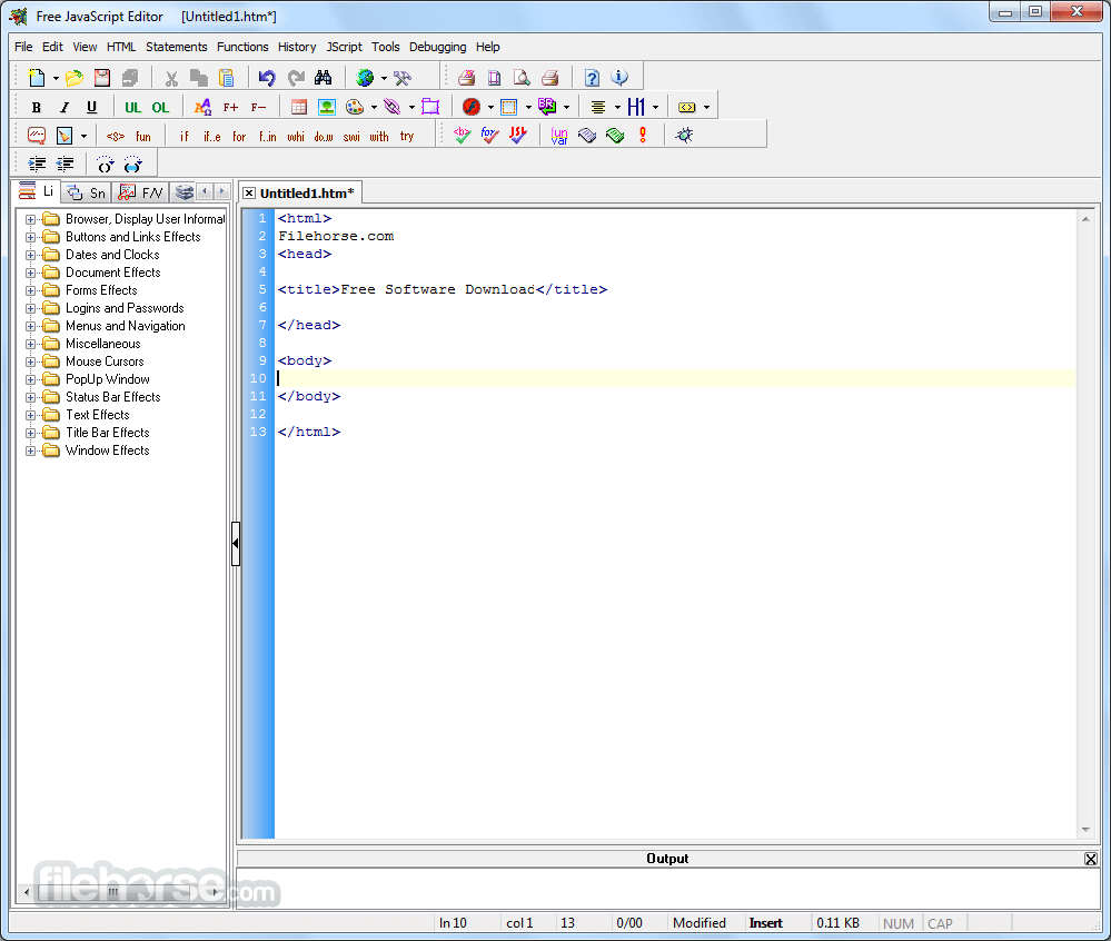 JavaScript Editor 畫面截圖 1