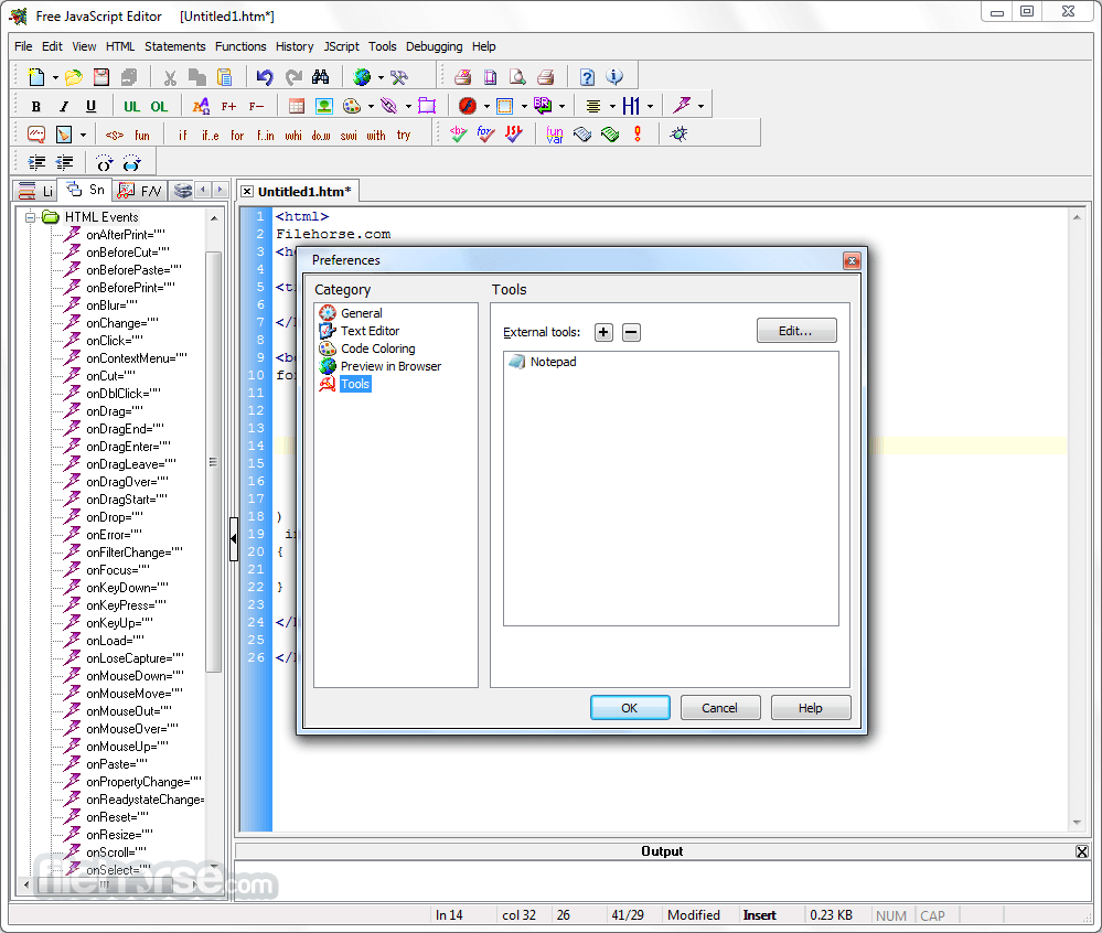 JavaScript Editor 畫面截圖 4