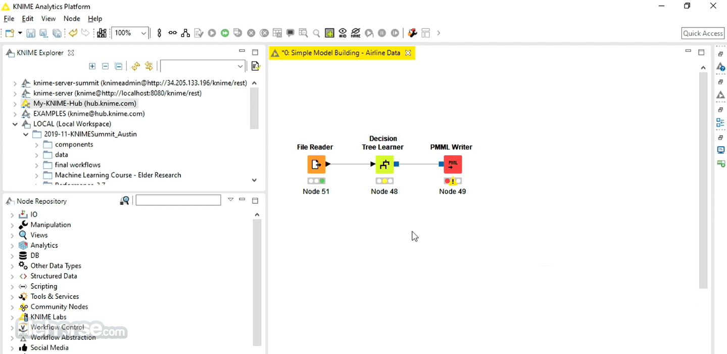 KNIME 畫面截圖 1