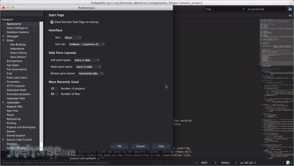 Komodo Edit 12.0.1 Build 畫面截圖 5