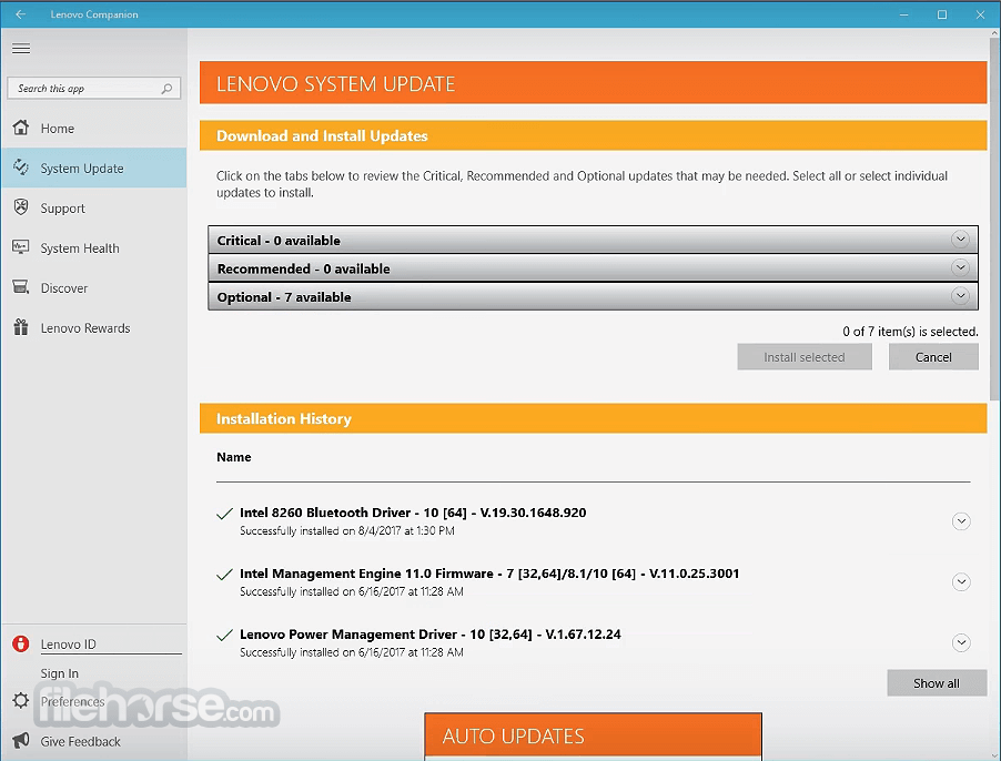 Lenovo System Update 畫面截圖 3