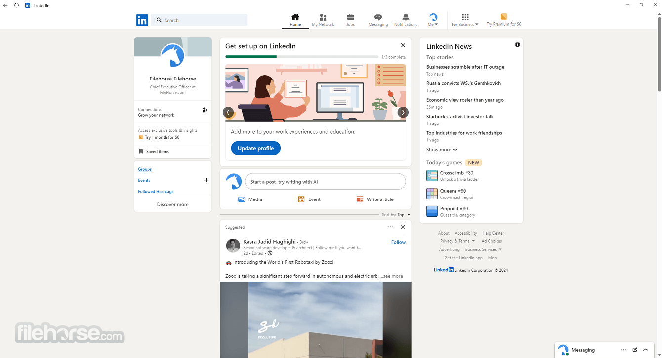 LinkedIn for PC 畫面截圖 1