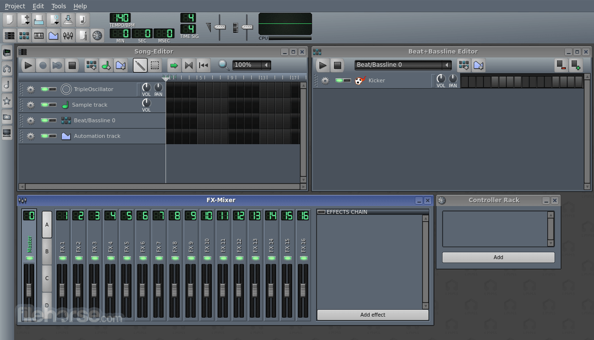 LMMS 1.3.0 Alpha 1 (64-bit) 畫面截圖 1