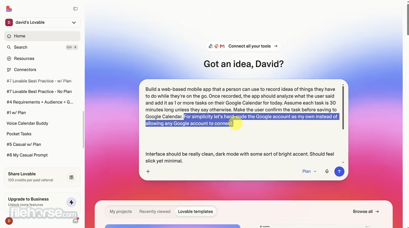 Lovable - AI Development Platform 畫面截圖 1