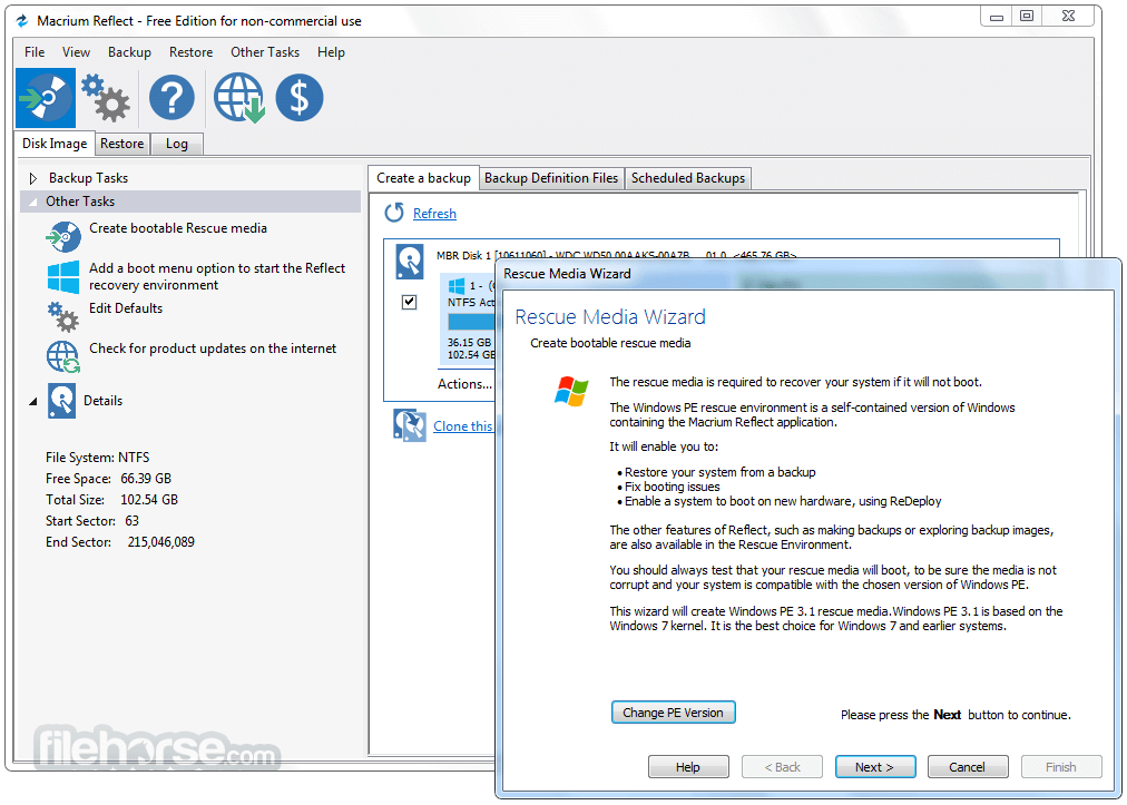 Macrium Reflect Free Edition 8.0.7783 (64-bit) 畫面截圖 3