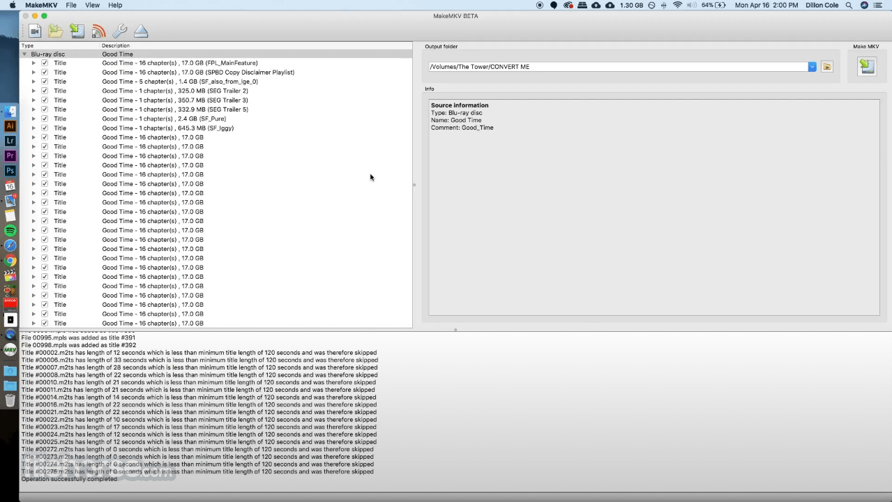 MakeMKV 1.18.4 Beta 畫面截圖 3
