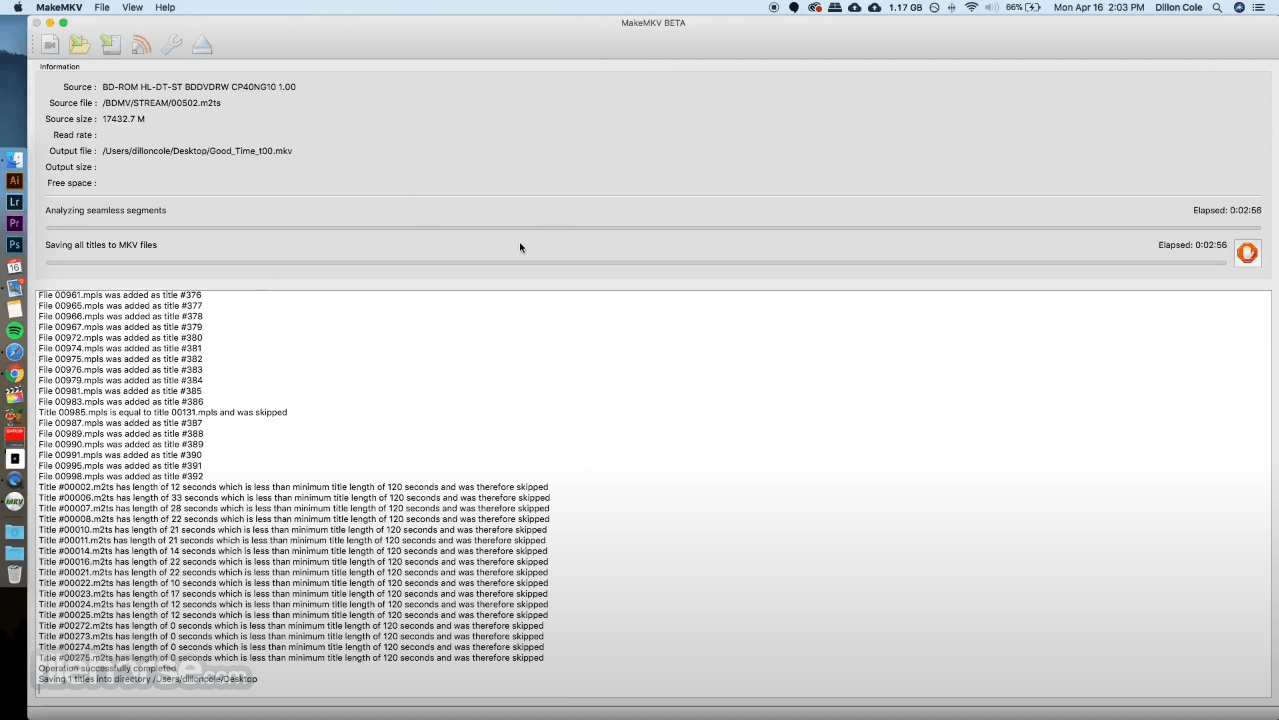 MakeMKV 1.18.4 Beta 畫面截圖 4