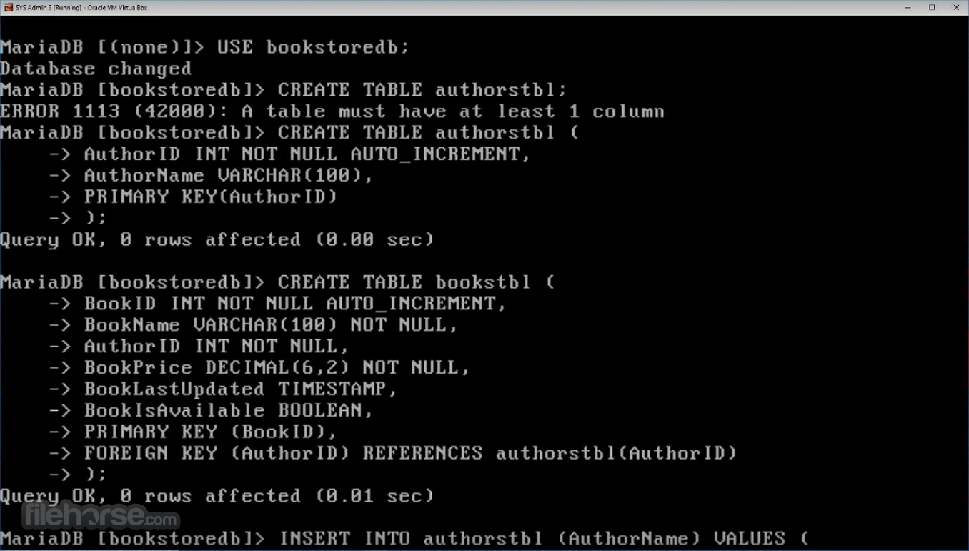MariaDB 畫面截圖 1