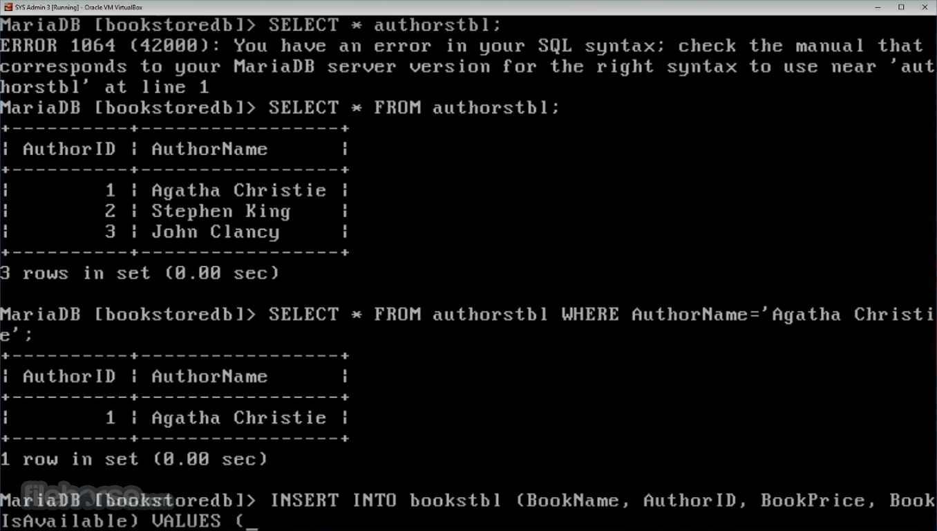 MariaDB 畫面截圖 2