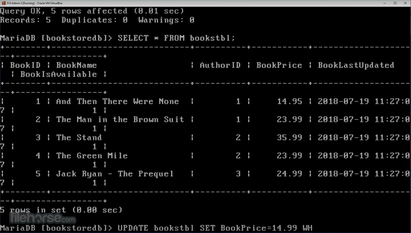 MariaDB 畫面截圖 3