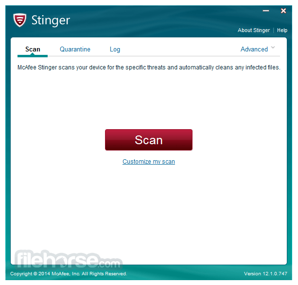 Trellix Stinger 26.08.32.1 (64-bit) 畫面截圖 1