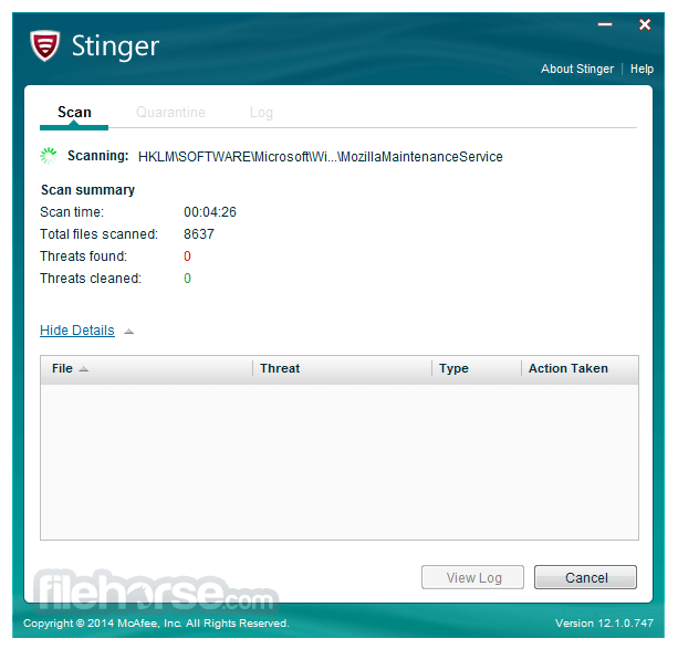 Trellix Stinger 26.08.32.1 (64-bit) 畫面截圖 2