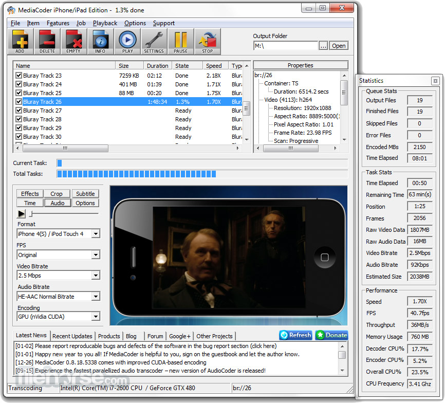 MediaCoder 畫面截圖 1