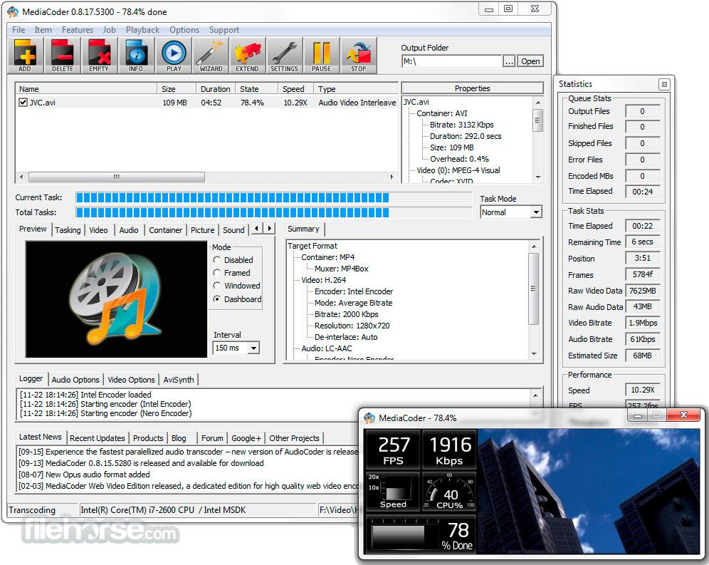 MediaCoder 畫面截圖 3