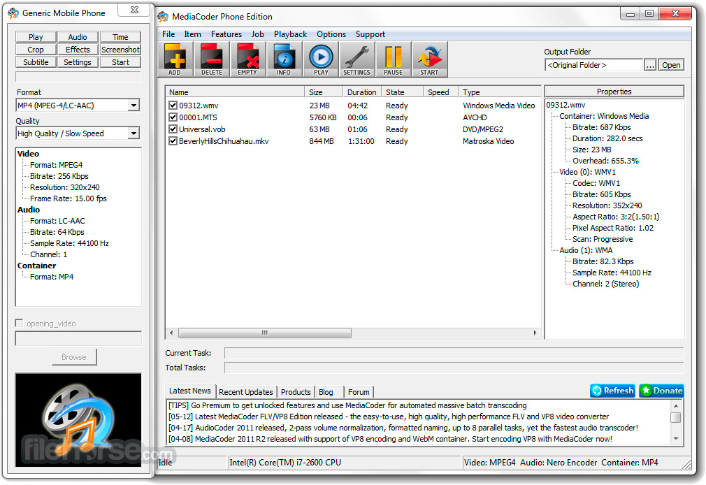 MediaCoder 畫面截圖 4