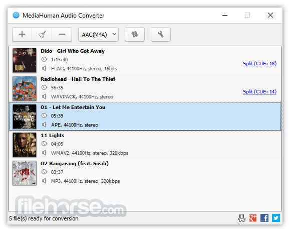 MediaHuman Audio Converter 畫面截圖 1