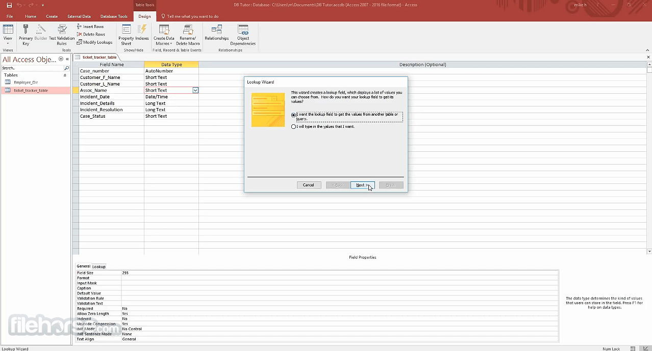 Microsoft Access 畫面截圖 4