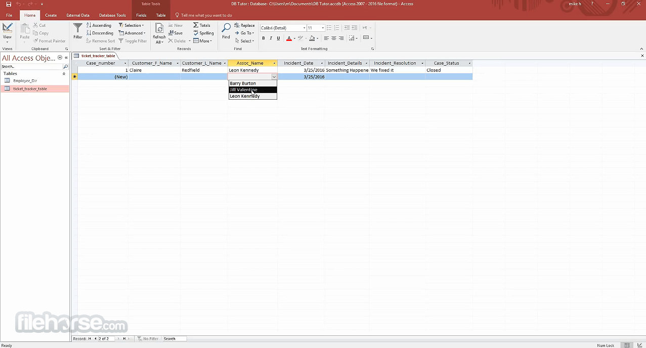 Microsoft Access 畫面截圖 5