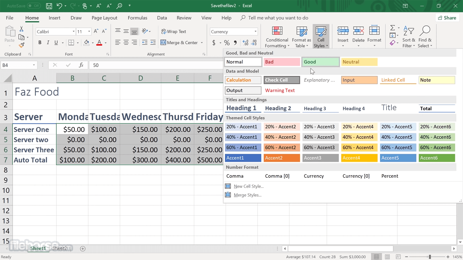 Microsoft Excel 畫面截圖 3