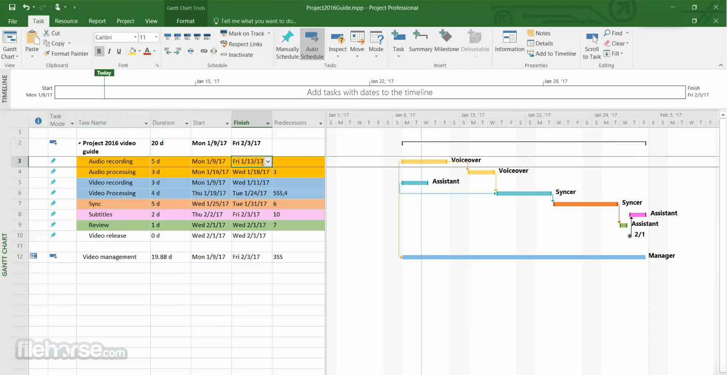 Microsoft Project 畫面截圖 2