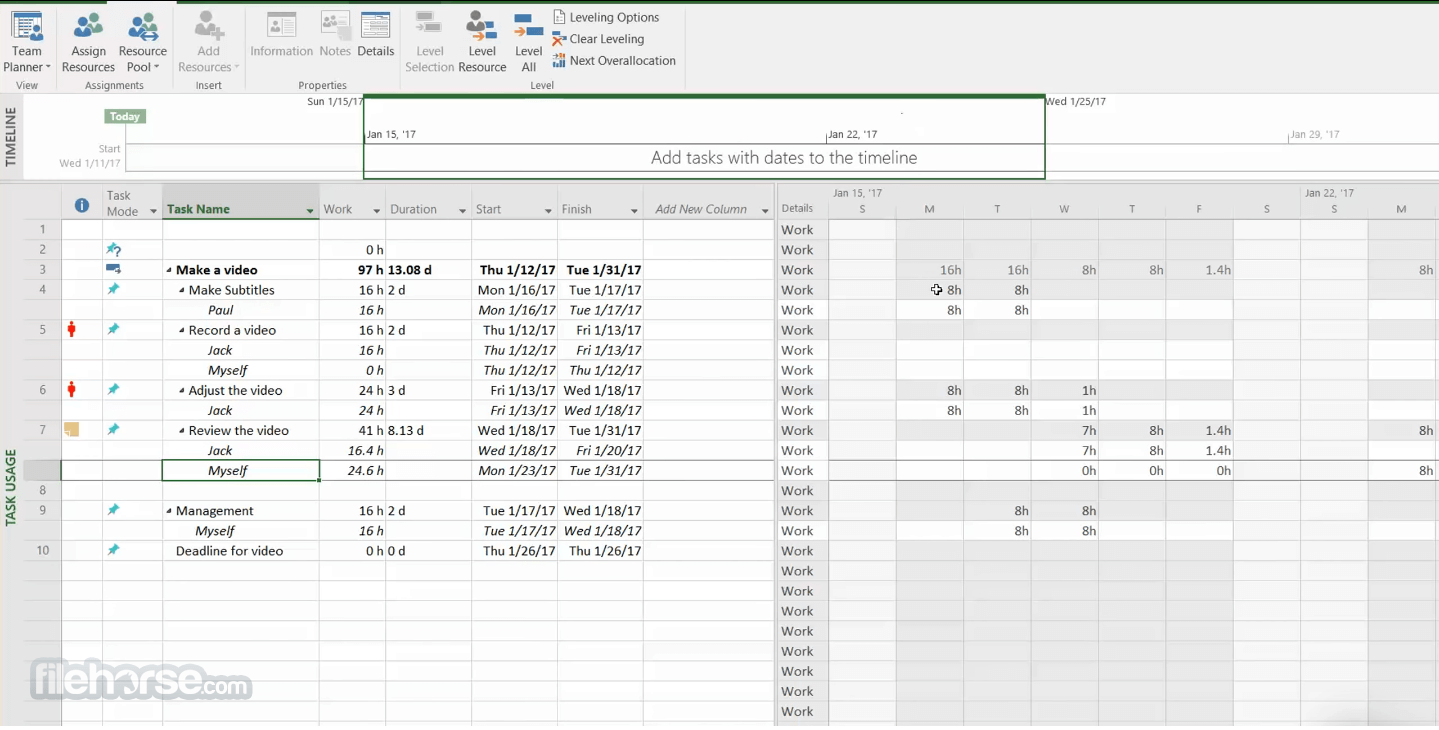 Microsoft Project 畫面截圖 4