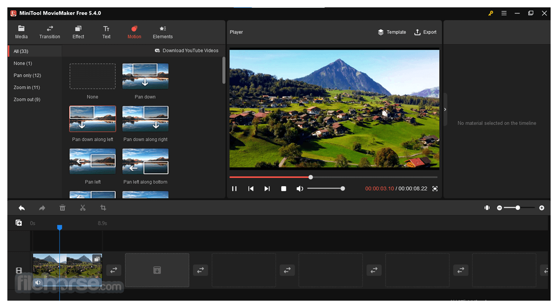 MiniTool MovieMaker 畫面截圖 3