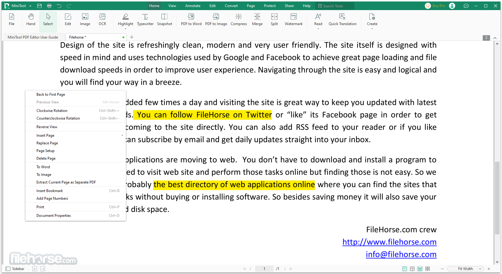 MiniTool PDF Editor 畫面截圖 3