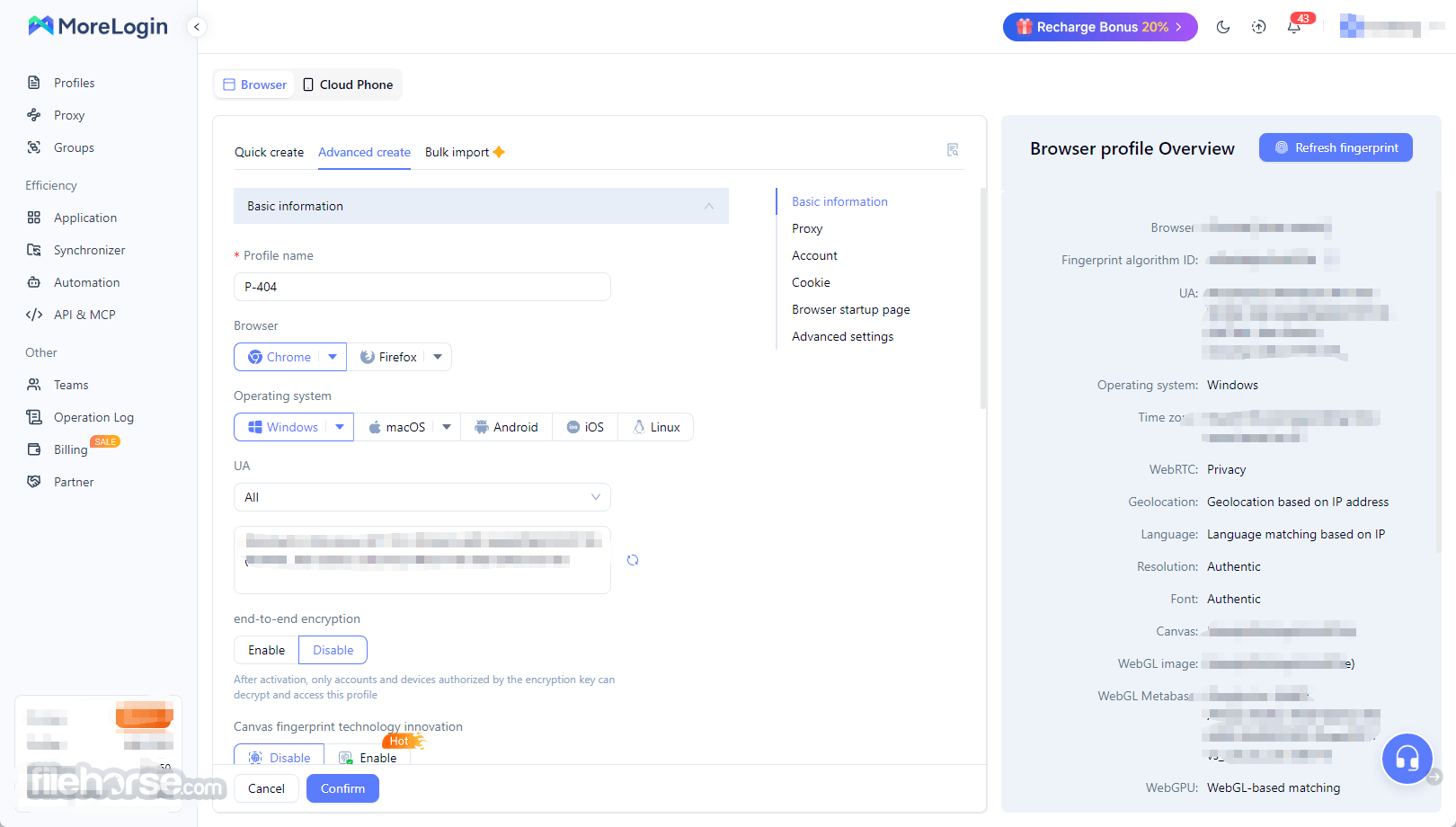 MoreLogin - Browser for multi-accounting 畫面截圖 1