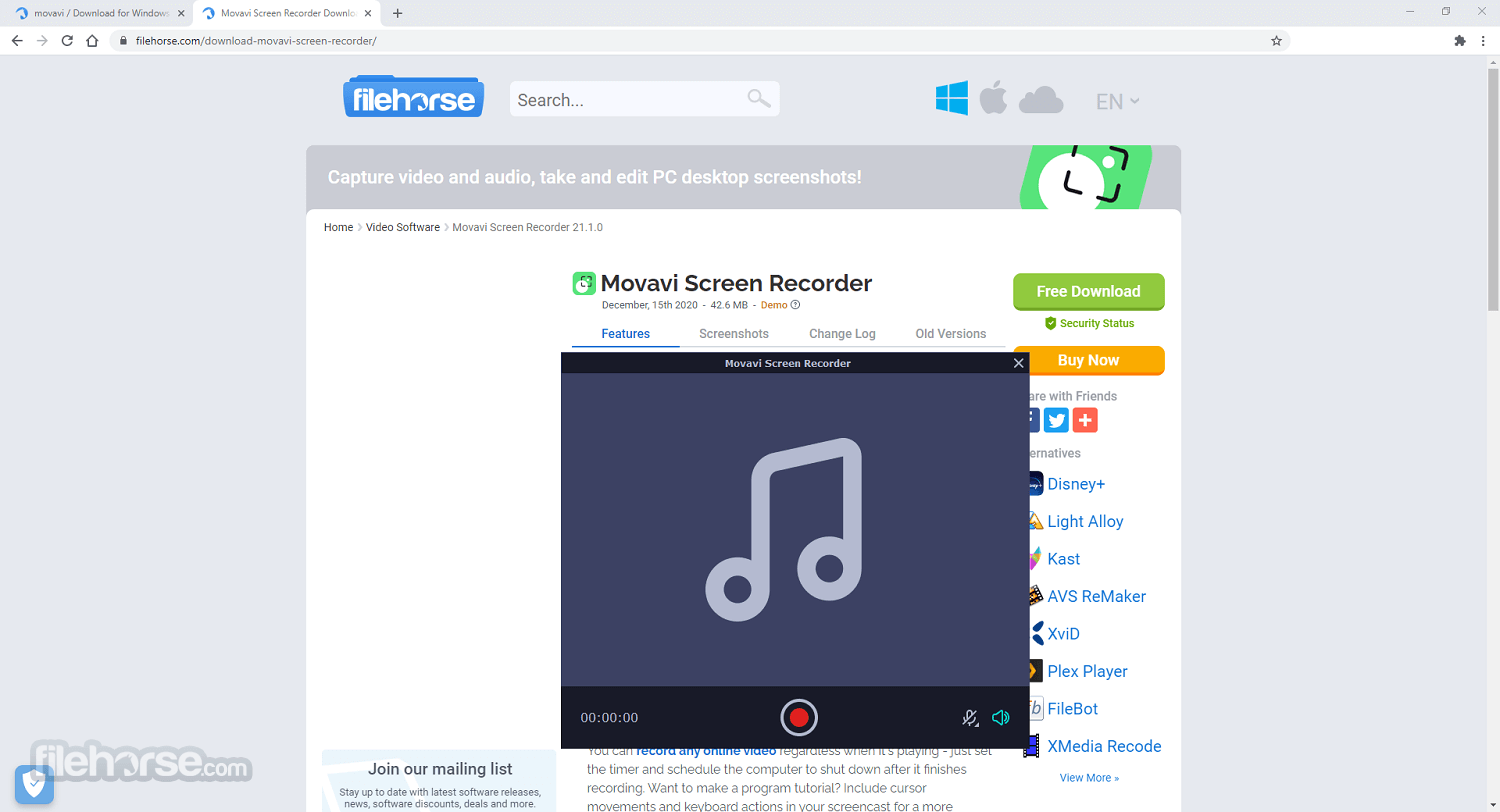 Movavi Screen Recorder 畫面截圖 2