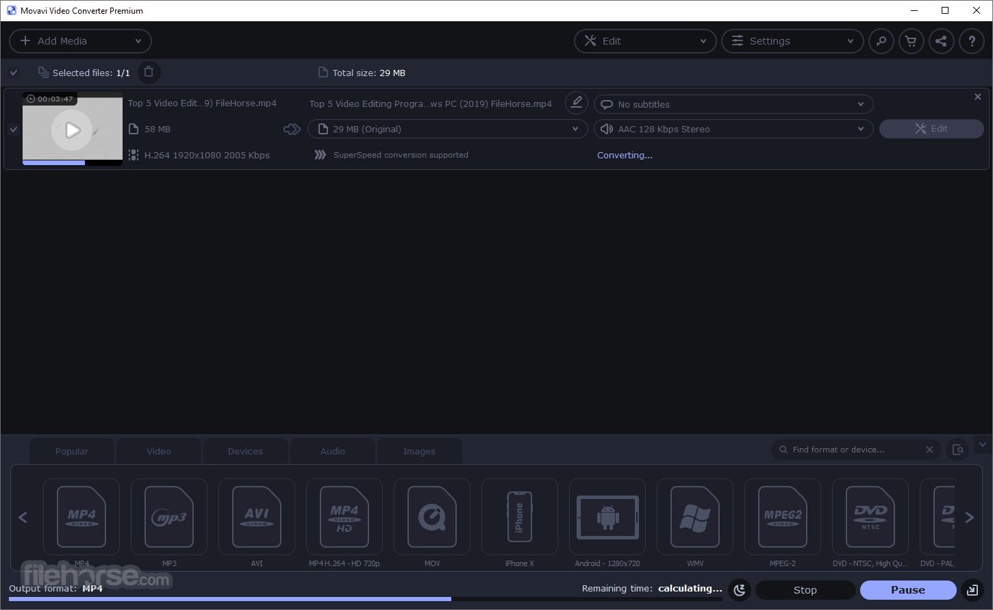 Movavi Video Converter 畫面截圖 3