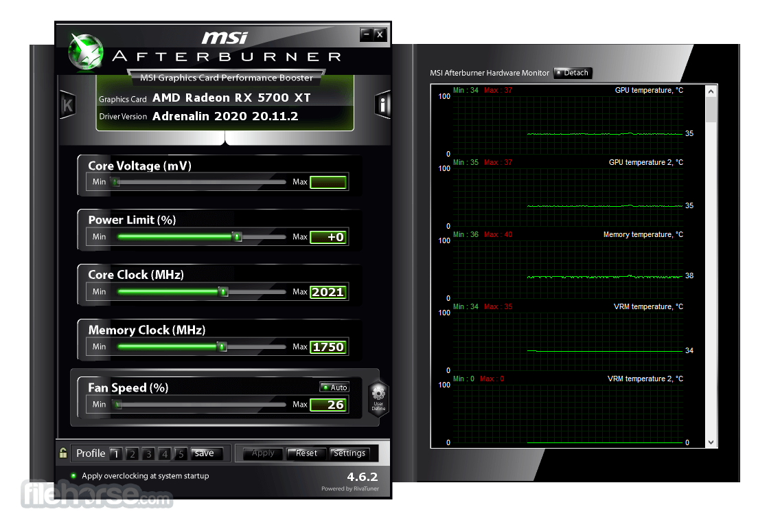MSI Afterburner 畫面截圖 2