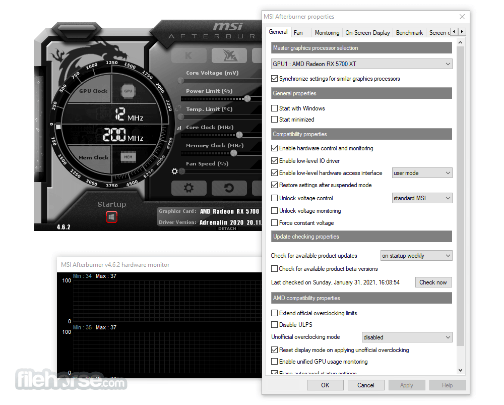 MSI Afterburner 畫面截圖 5