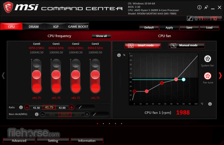 MSI Command Center 畫面截圖 3