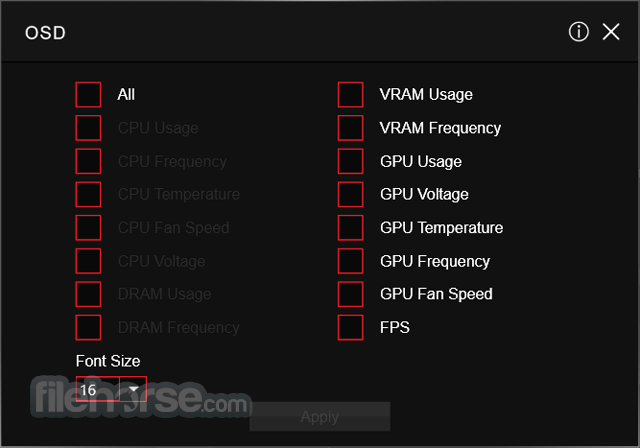MSI Gaming APP 畫面截圖 4