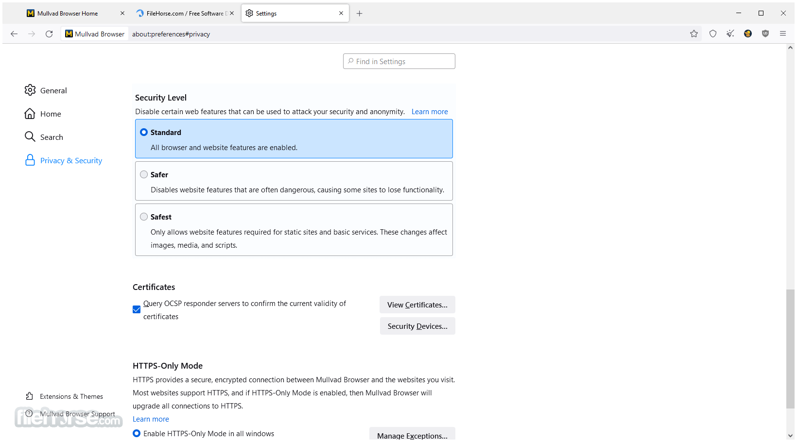 Mullvad Browser 畫面截圖 4