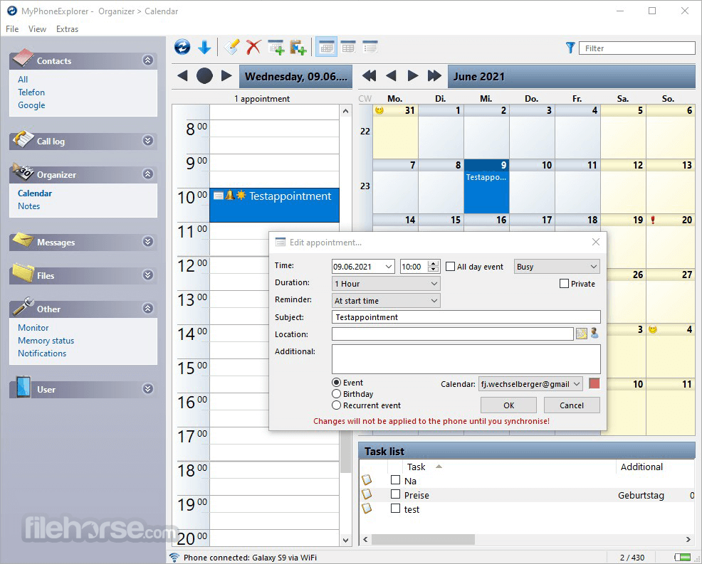 MyPhoneExplorer 畫面截圖 3