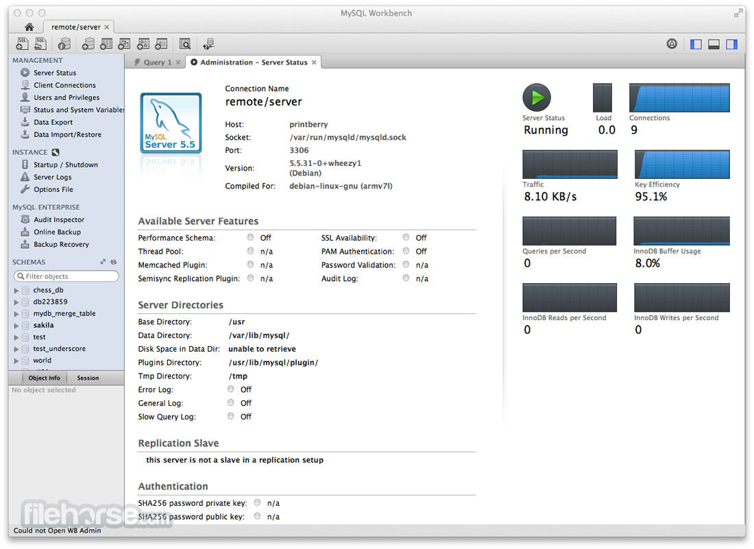 MySQL Workbench 畫面截圖 1