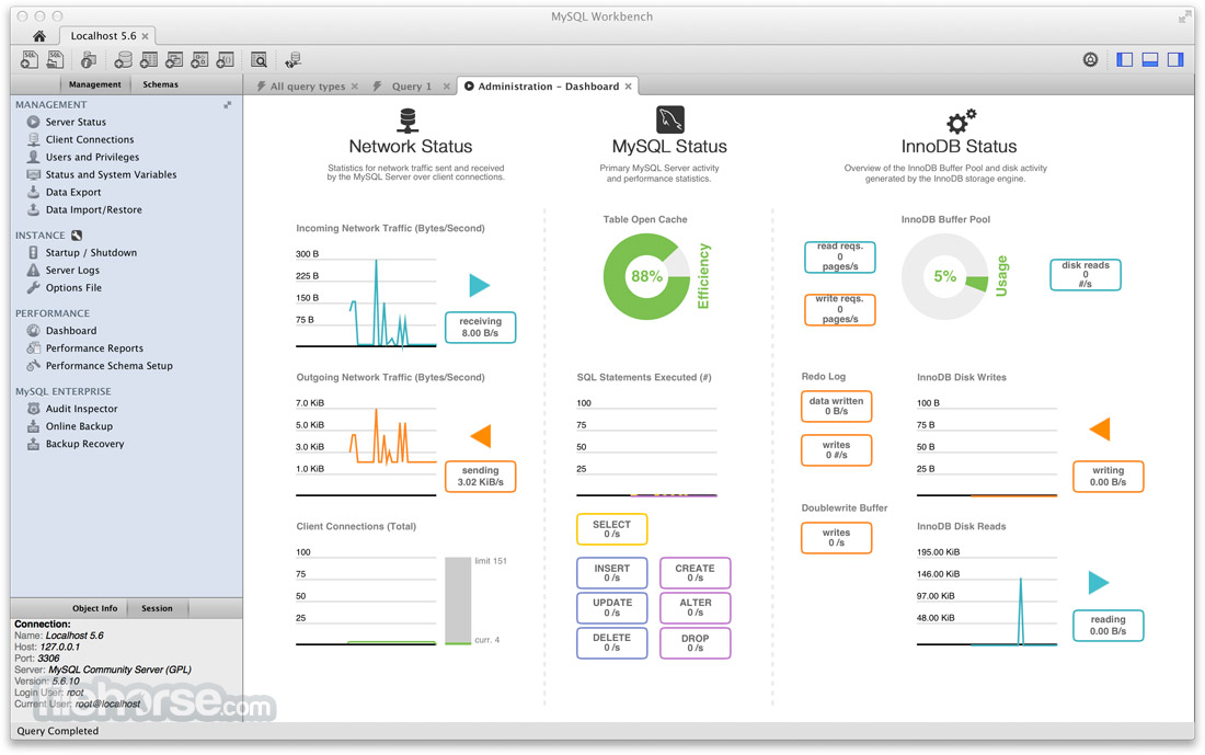 MySQL Workbench 畫面截圖 4