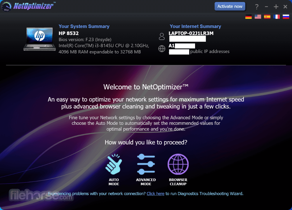 NetOptimizer 畫面截圖 1