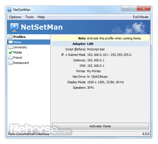 NetSetMan 畫面截圖 2