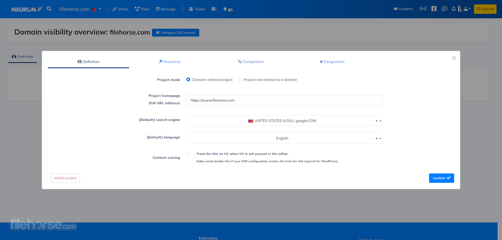 NeuronWriter - Write and Optimize Content 畫面截圖 3