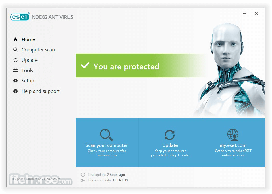 NOD32 AntiVirus 19.2.7.0 (64-bit) 畫面截圖 1