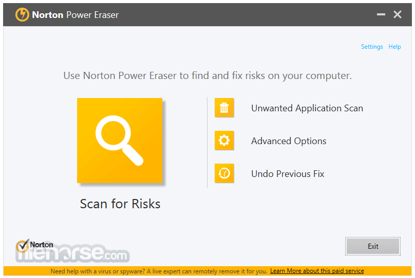 Norton Power Eraser 畫面截圖 1