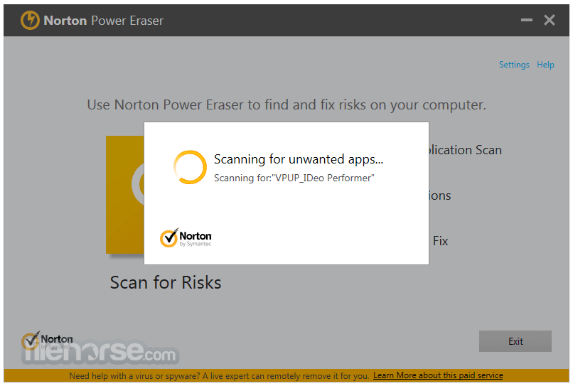 Norton Power Eraser 畫面截圖 2