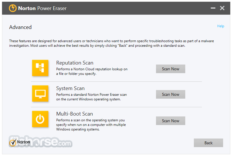Norton Power Eraser 畫面截圖 3