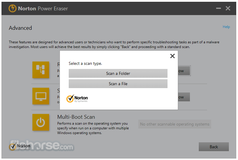 Norton Power Eraser 畫面截圖 4