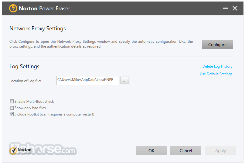 Norton Power Eraser 畫面截圖 5