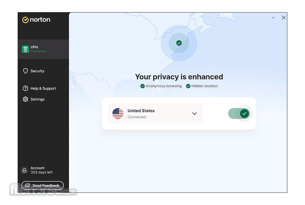 Norton VPN Ultimate 畫面截圖 1
