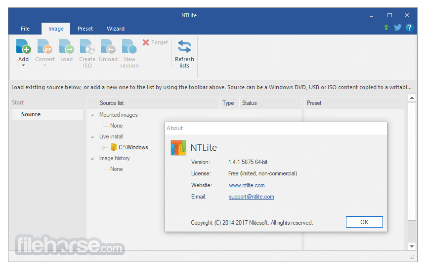 NTLite 2026.07.11258 (64-bit) 畫面截圖 1